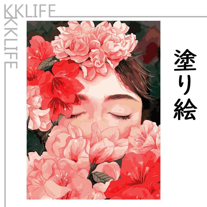塗り絵 キャラクター 女の子 花 Diy 油絵セット 手塗り 絵画 数字塗り絵 油絵風 大人 趣味 壁飾り 額入り 額装込 大人の塗り絵 壁掛け Nn00 Kklife 通販 Yahoo ショッピング
