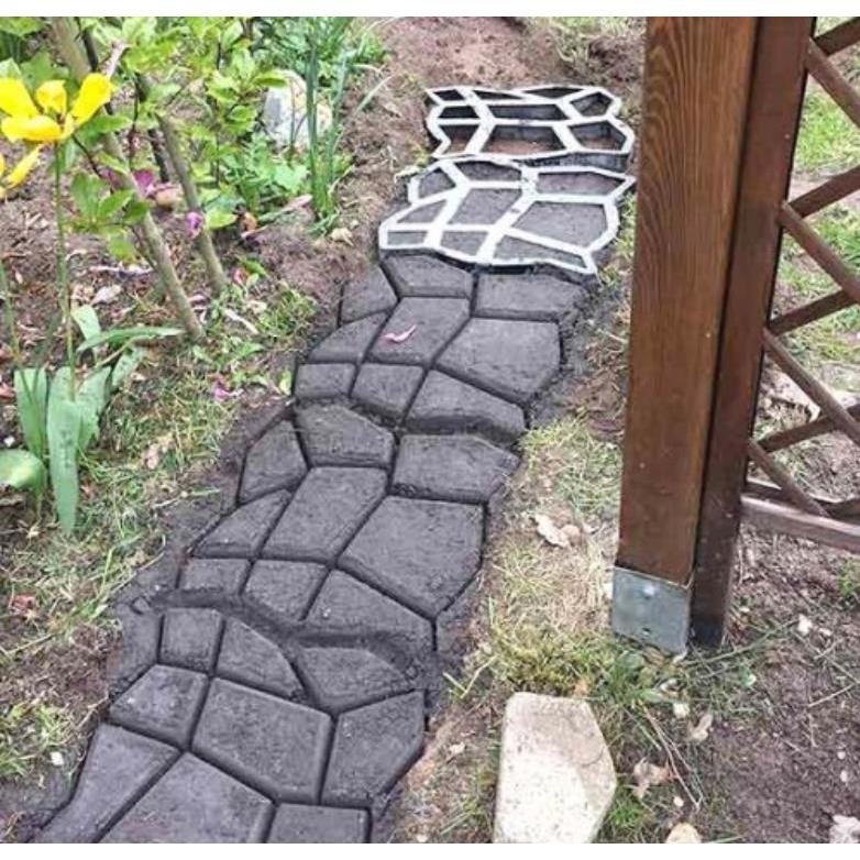 セメント レンガ Sale 61 Off モールド 金型 ガーデニング 庭 型枠 石畳 遊歩道 庭園 舗装 洋風 Diy