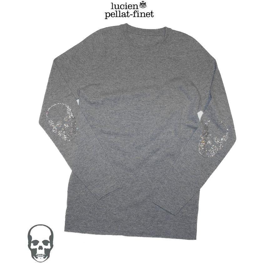 【美品】ルシアンペラフィネ カシミヤ100% スワロフスキー スカル ニット S 美品】ルシアンペラフィネ カシミヤ100% スワロフスキー スカル ニット