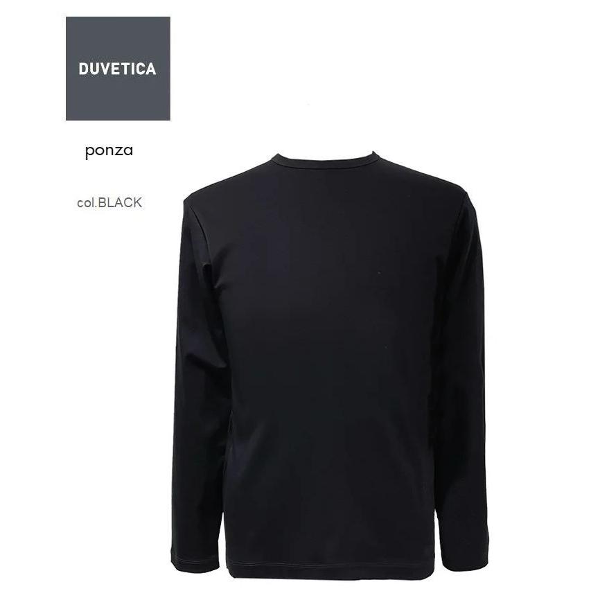 22春夏新作 デュベティカ Duvetica 日本限定モデル Tシャツ ロゴ入り 長袖 Ponza 国内正規品 イタリア 柔らかな質感の
