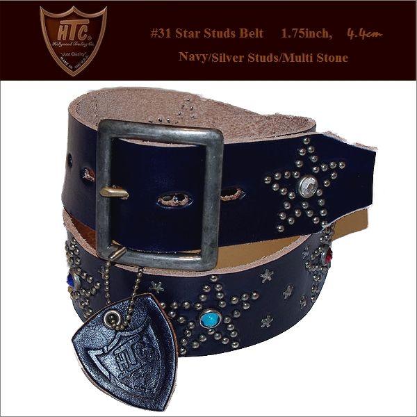 HTC　スタッズベルト　＃31 スター　星柄　made in usa アメリカ製　ハリウッドトレーディングカンパニー