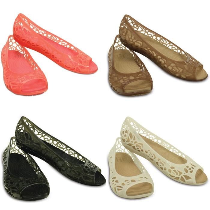 crocs women's isabella jelly flat
