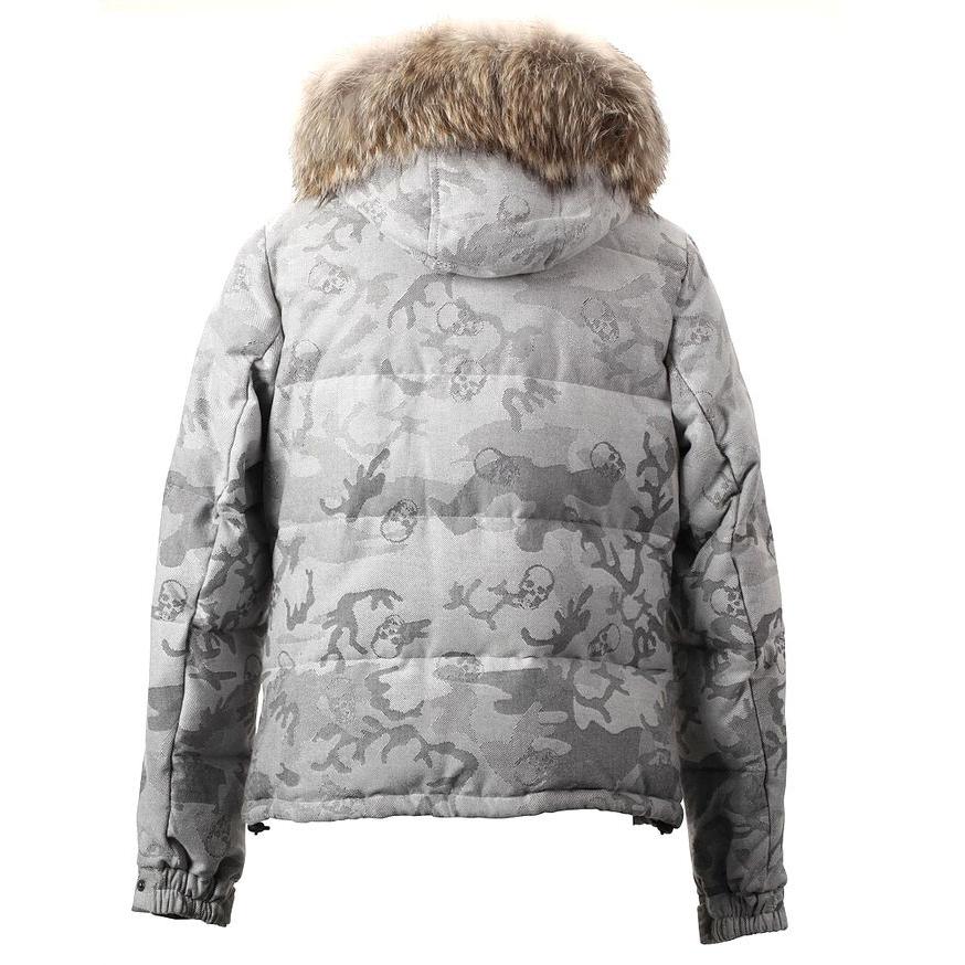 定価28万 ルシアンペラフィネ カシミヤ混 スカルチェック ファー ダウンベスト Lucien Pellat-Finet（ルシアン・ペラフィネ） セール クリアランス