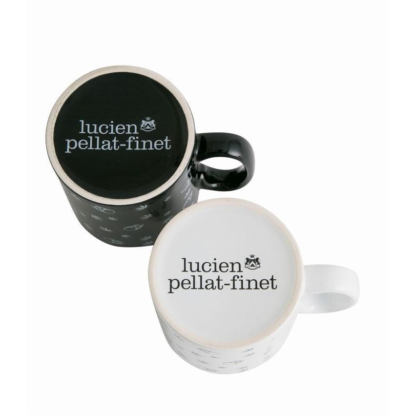 lucien pellat-finet - 【新品】ルシアンペラフィネ マグカップ ２つセット 黒 白 スカル ドクロ Amazon.co.jp: ルシアンペラフィネ マグカップ 2つセット 黒 白