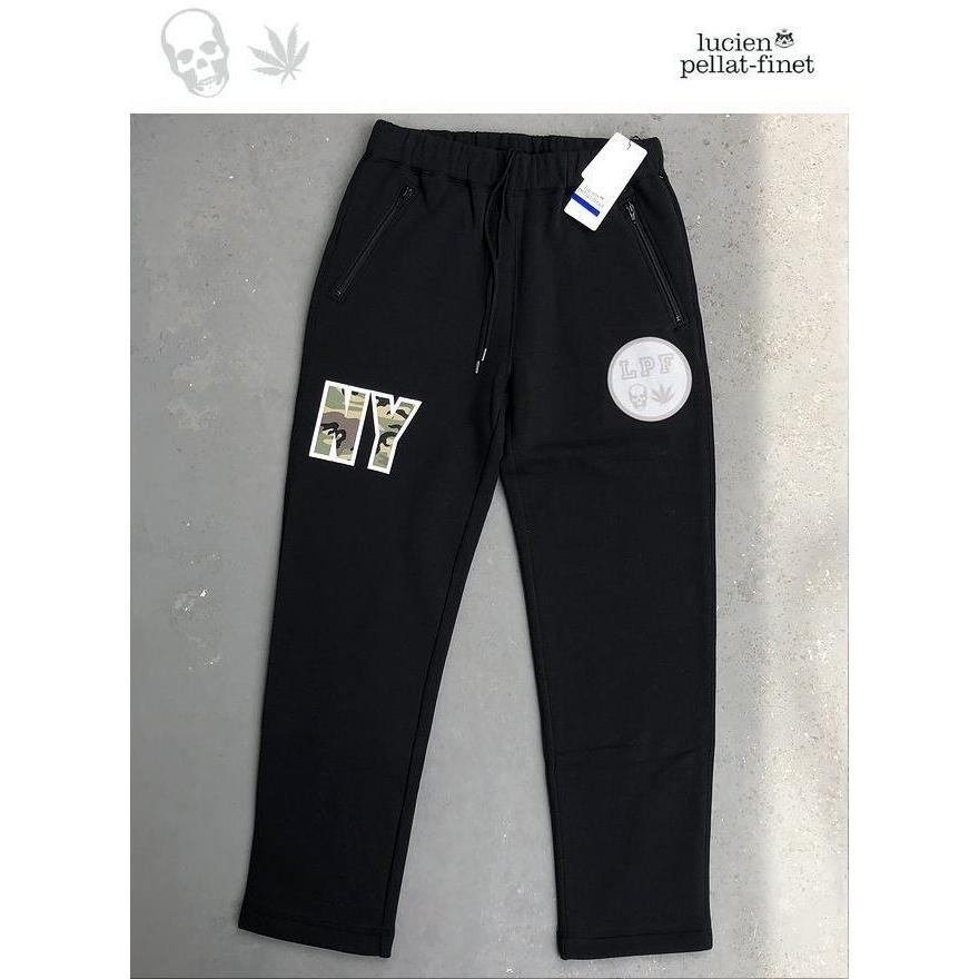 ルシアンペラフィネ NY スカル リーフ スウェット パンツ lucien 