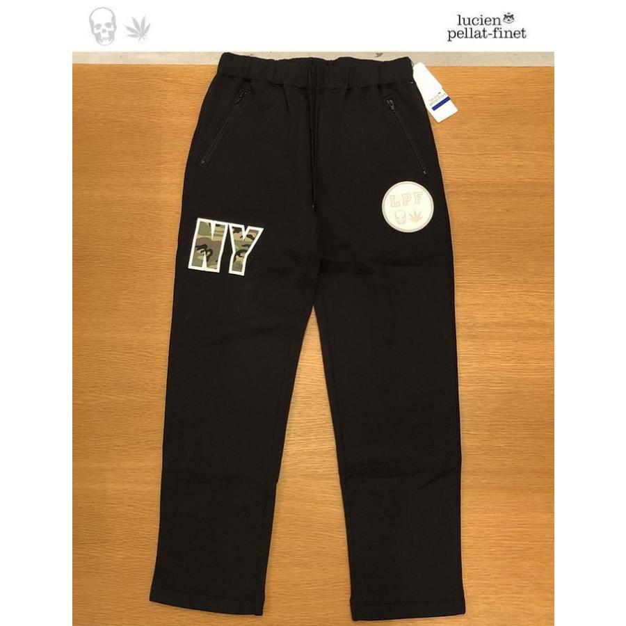 ルシアンペラフィネ NY スカル リーフ スウェット パンツ lucien 