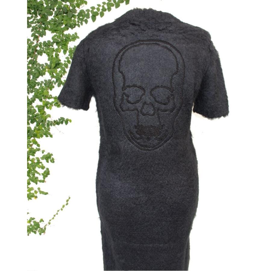 安い購入 ルシアンペラフィネ女性用 スカル ニットワンピース シルク100 ブラック 内祝い Zoetalentsolutions Com