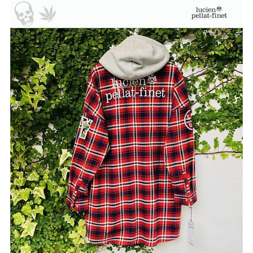 ルシアンペラフィネ チェックロングシャツ