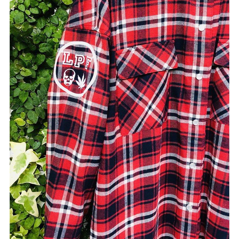 ルシアンペラフィネ チェックロングシャツ