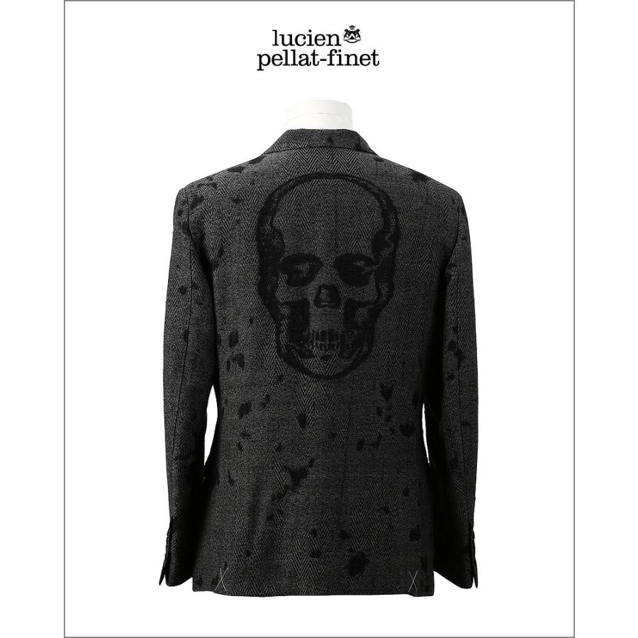 ペラフィネ スカルプリント ジャケット Lucien Pellat-Finet ルシアンペラフィネ スカル デストロイ