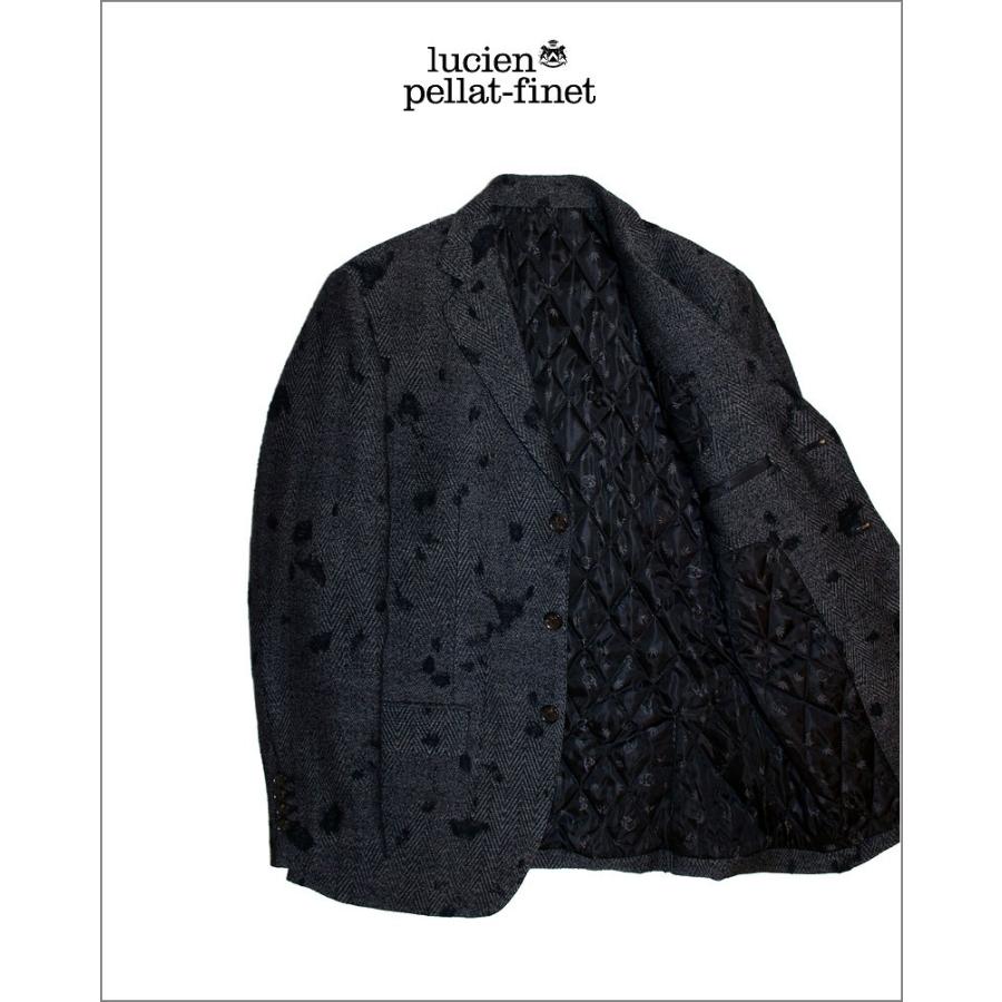 ペラフィネ スカルプリント ジャケット Lucien Pellat-Finet ルシアンペラフィネ スカル デストロイ