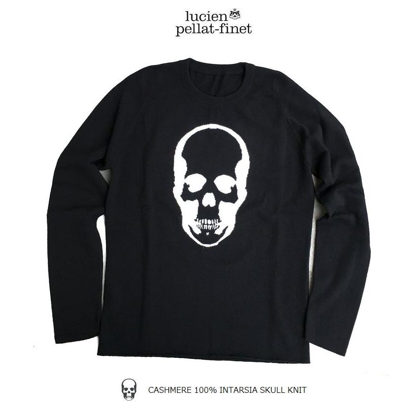 ルシアンペラフィネ スカル インターシャ カシミヤ100％ニット ブラック　lucien pellat-finet Skull  Cashmere.Knit : lpfskullintashiablkwhite : KnockKnockPuchic - 通販 -  Yahoo!ショッピング