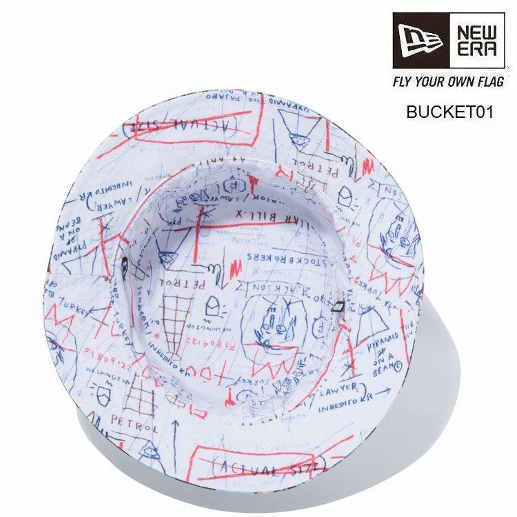 ニューエラ　NEW ERA　バケット01 リバーシブル　ジャン=ミシェル・バスキア オールオーバープリント　 JEAN MICHEL BASQUIAT　限定モデル　在庫限り　13772574｜kkp｜06