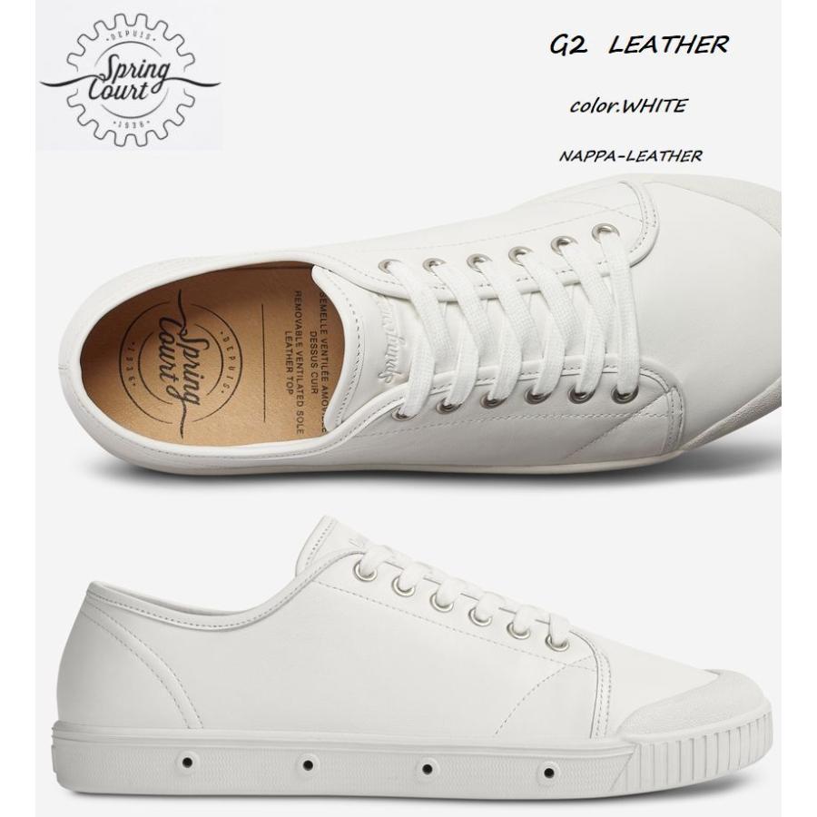 スプリングコート Springcourt G2レザー ホワイト ナッパレザー フランス最古のスニーカーブランド ミント配合インソール メンズ スニーカー Springcourtleatherg2white Knockknockpuchic 通販 Yahoo ショッピング