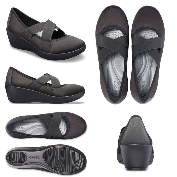 Crocs busy day strappy wedge outlet