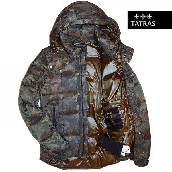 TATRAS』タトラス (4) 迷彩フード付きダウンベスト