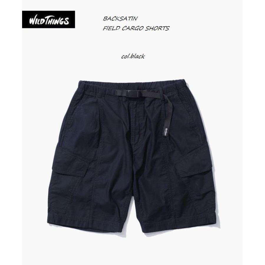 春夏 カーゴ ワイルドシングス メンズファッション バックサテン フィールド カーゴ ショーツ Wildthings Backsatin Shorts Field
