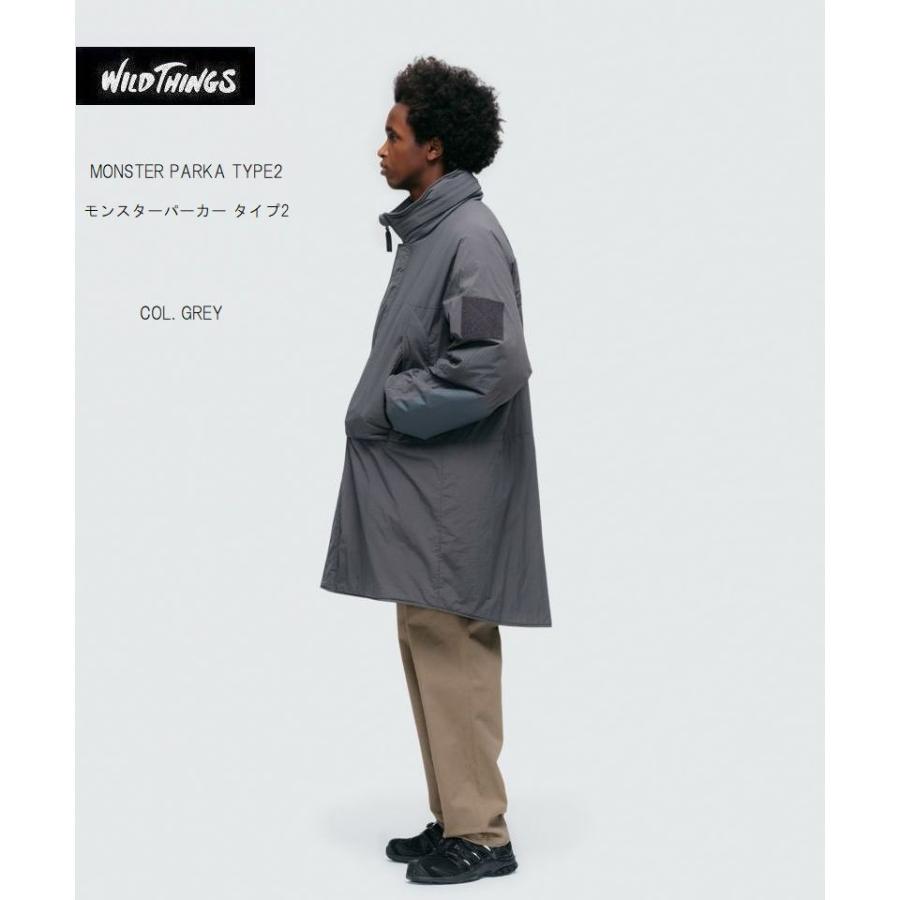 wildthings モンスターパーカー　グレー WILD THINGS（ワイルドシングス）MONSTER PARKA TYPE2（モンスター