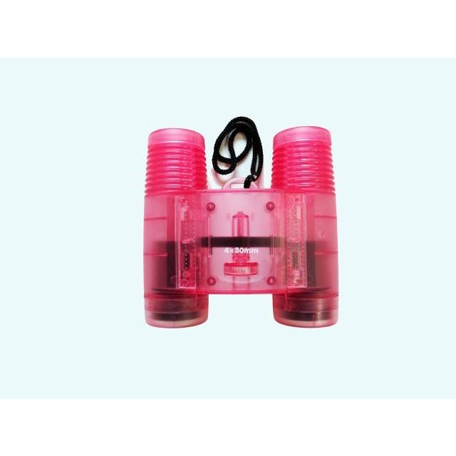 スケルトン ・ プラスチック 双眼鏡 4X30(310-1) 色： 赤 青 緑 4倍