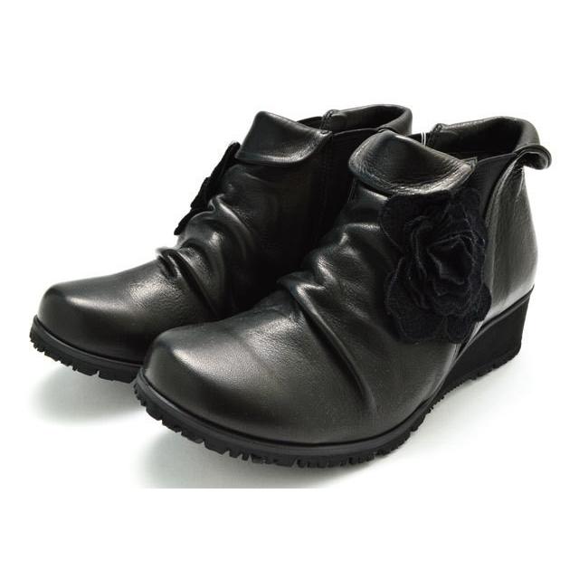 直販オンライン カジュアルモネ Casual Monet ショートブーツ ウエッジソール レディース 婦人 日本製 ブラック ダークブラウン 靴 激安買取 銀座 Www Superavila Com