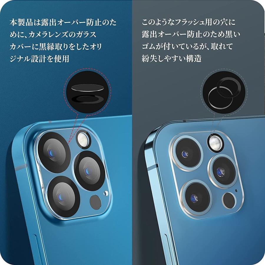 iPhone 13Pro MAX カメラ 保護 ガラス フィルム カバー 3枚 SET / iPhone13 13 Pro プロ マックス アイフォン アイホン 携帯 スマホ 「后膜-13Pro」｜kksshop｜08