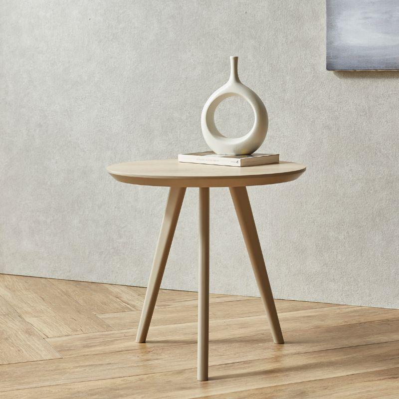 ミニテーブル サイドテーブル ナイトテーブル 可愛い 淡色 丸 コーヒー