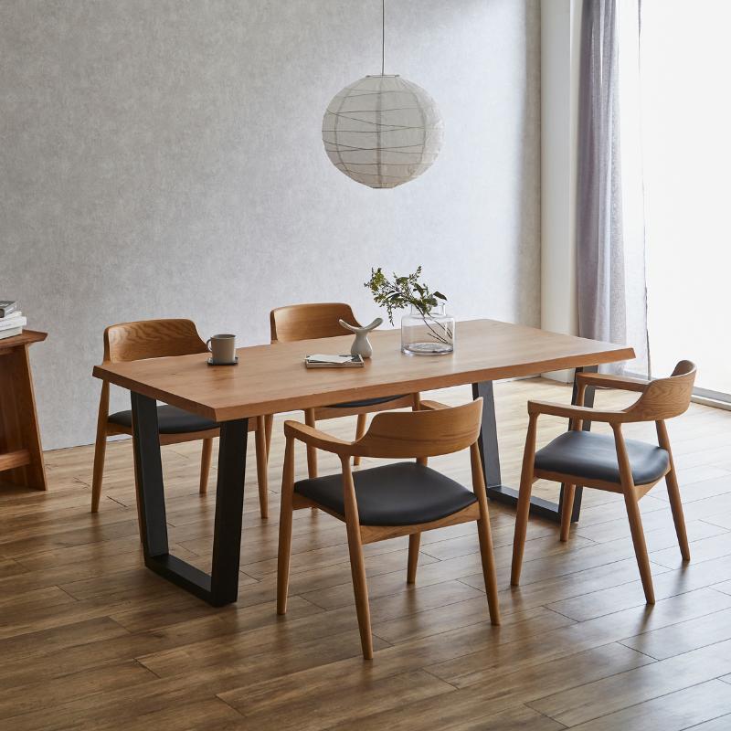 河口家具製作所 ダイニングテーブル 割れ無し 単品 160 4人用 テーブル