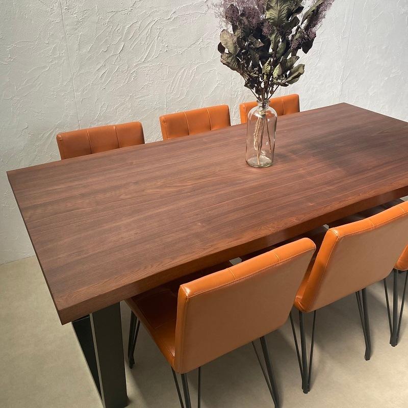 河口家具製作所　ダークブラウン 木製 ダイニングテーブル ktdaset200na.jpg