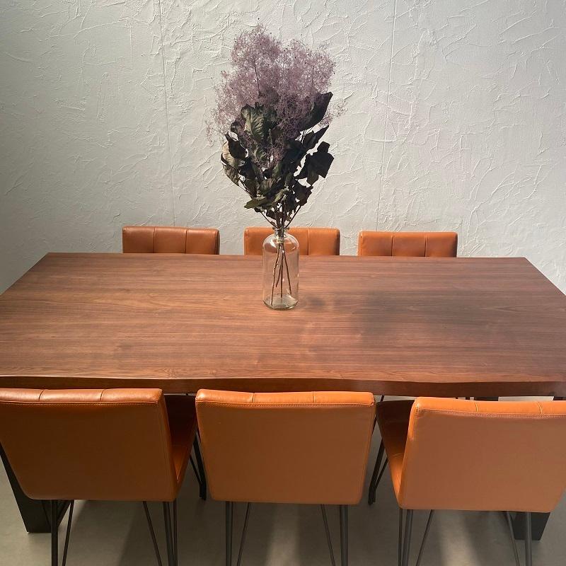 河口家具製作所　ダークブラウン 木製 ダイニングテーブル 河口家具製作所 ダイニングテーブル 単品 180 4人用 6人用