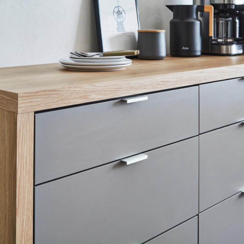 河口家具製作所 キッチンカウンター 食器棚 ロータイプ カップボード