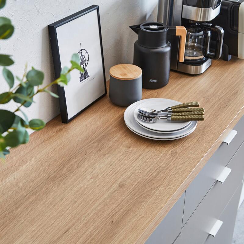 河口家具製作所 キッチンカウンター 食器棚 ロータイプ カップボード