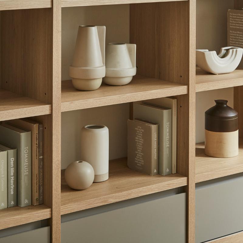 河口家具製作所 taupe シェルフ ロータイプ 3列 収納棚 オープン