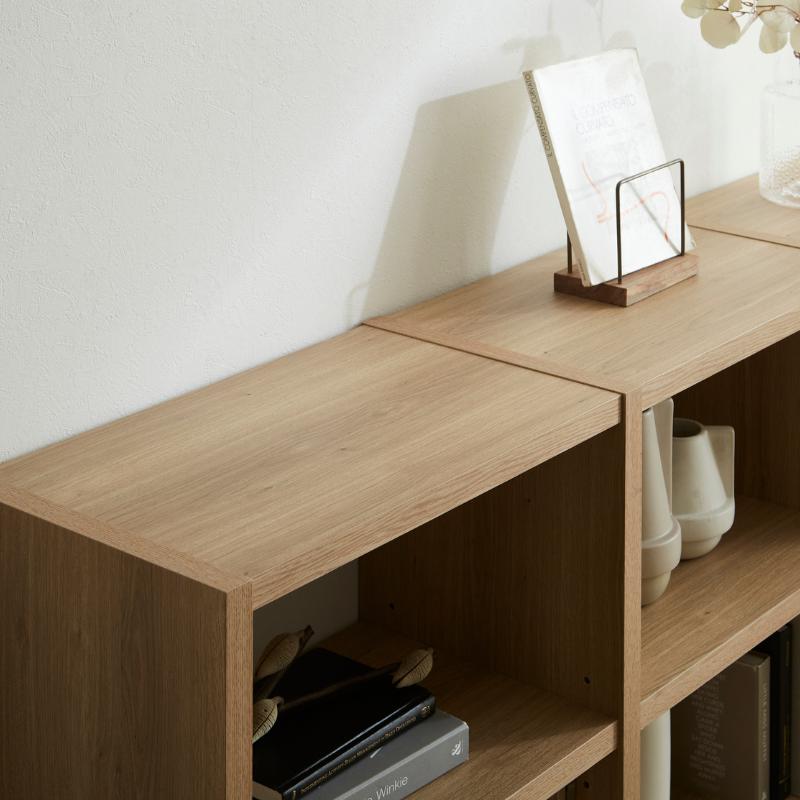 河口家具製作所 taupe シェルフ ロータイプ 3列 収納棚 オープン