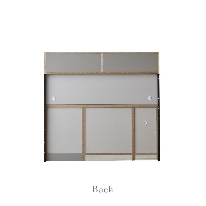 河口家具製作所 キッチンボード カップボード 食器棚 184cm