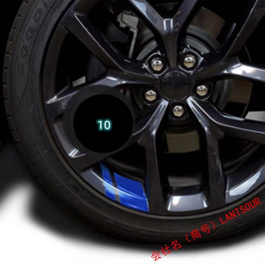 三菱 Mitsubishi ホイールリング 自動車用タイヤ 装飾 カーアクセサリー リム エンブレム ステッカー アウトランダー PHEV エクリプスクロス コルト｜kkszksl｜12