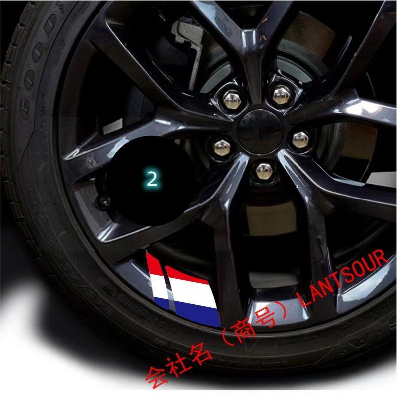 三菱 Mitsubishi ホイールリング 自動車用タイヤ 装飾 カーアクセサリー リム エンブレム ステッカー アウトランダー PHEV エクリプスクロス コルト｜kkszksl｜04