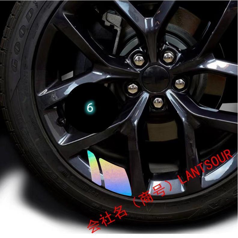 三菱 Mitsubishi ホイールリング 自動車用タイヤ 装飾 カーアクセサリー リム エンブレム ステッカー アウトランダー PHEV エクリプスクロス コルト｜kkszksl｜08