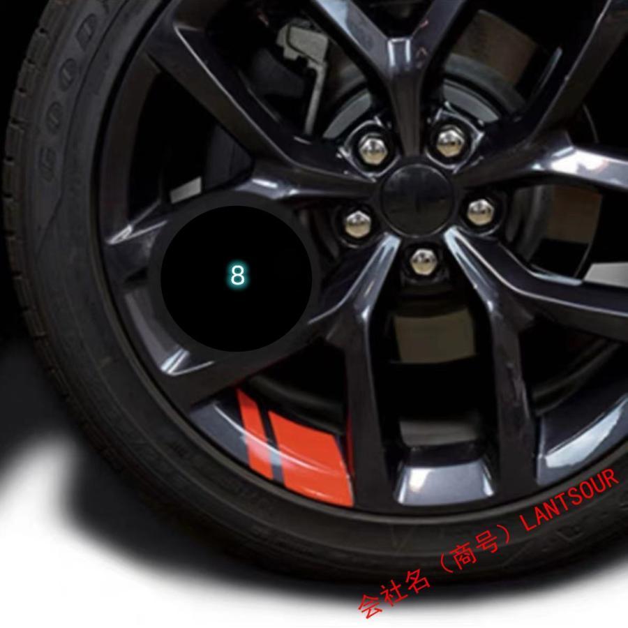 三菱 Mitsubishi ホイールリング 自動車用タイヤ 装飾 カーアクセサリー リム エンブレム ステッカー アウトランダー PHEV エクリプスクロス コルト｜kkszksl｜10