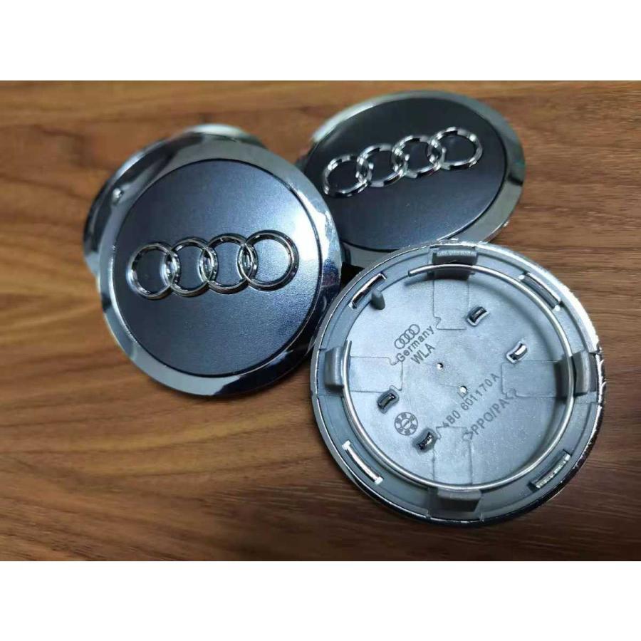 A1 アウディAudi ホイール センターキャップ おしゃれな逸品　保護 カー 自動車用 防塵 外径69mm ハブキャップ 4個セット｜kkszksl｜04