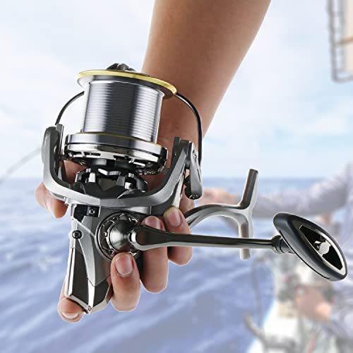 人気商品 スピニングリール 100 番 ドラグ力25kg 4 8 1ギア比 17 1bb 大型番手 海釣り ヒラマサ カンパ Heirloomedblog Com