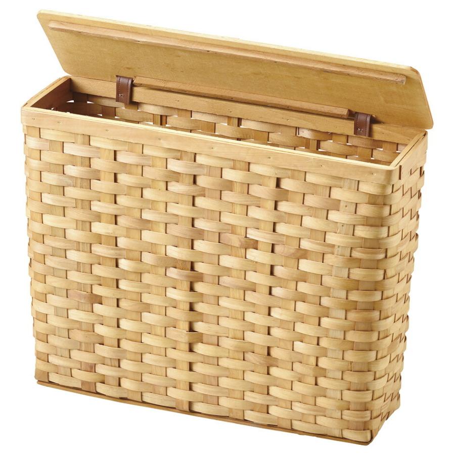 Warmy Basket ロールペーパー収納 Woodchip Item ウッドチップバスケット 94 フタ付 ナチュラル おしゃれ かっこいい 便利 人 フレンチ 10周年記念イベントが 存在感 北欧 シンプル