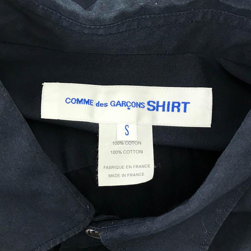 COMME des GARCONS SHIRT / コムデギャルソンシャツ | コットンポプリン 半袖シャツ　FOREVER | S | ネイビー | メンズ｜kldclothing｜05