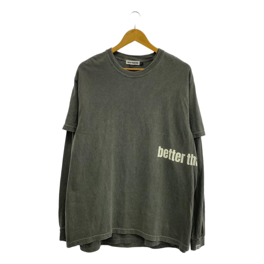DEUXIEME CLASSE - Deuxieme Classe / ドゥーズィエムクラス | 2023AW | SKIN別注 BTN Layered / 2セット ヴィンテージ加工 ロゴ レイヤード Tシャツ カットソー | F | チャコールブラック | レディース Deuxieme Classe / ドゥーズィエムクラス | 2023AW SKIN別注 BTN