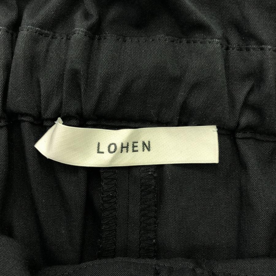 【美品】LOHEN ローヘン オーバーラップパンツ ブラック 美品】 LOHEN / ローヘン | オーバーラップパンツ 38 ブラック