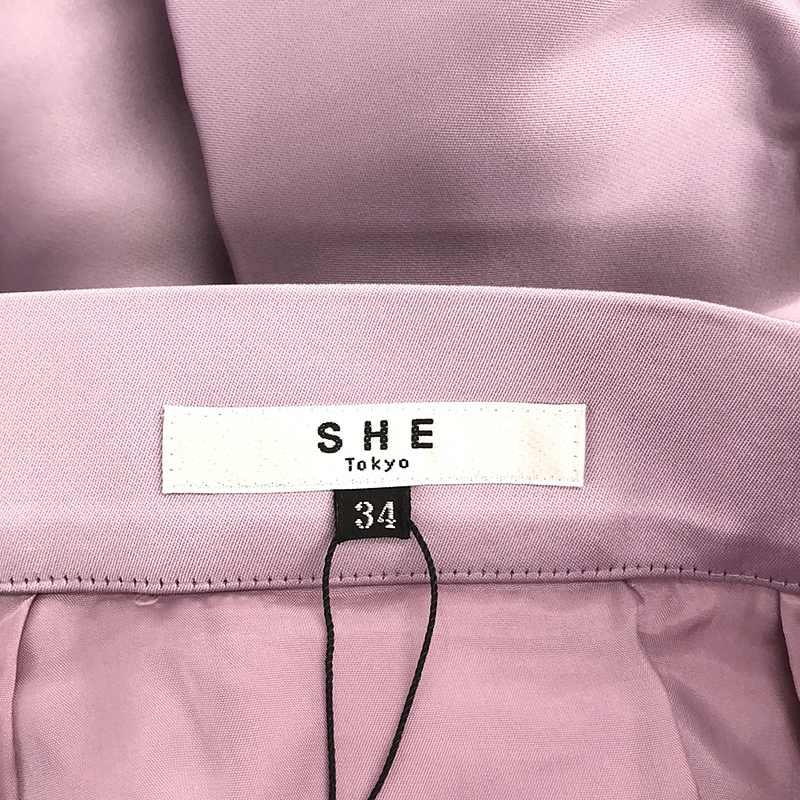 SHE Tokyo Odile Satin ivoryオディールサテン38 美品 she tokyo Odile 38 白 スカート SHE Tokyo Odile Satin