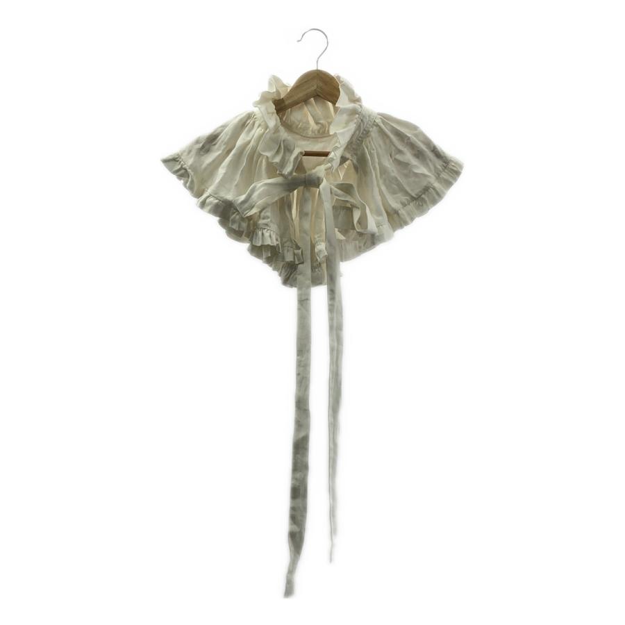 【美品】  HOUGA / ホウガ | フリル 装飾 ボリューム 付け襟 | グレー系 | レディース 美品】 HOUGA / ホウガ | フリル 装飾 ボリューム 付け襟 | グレー系