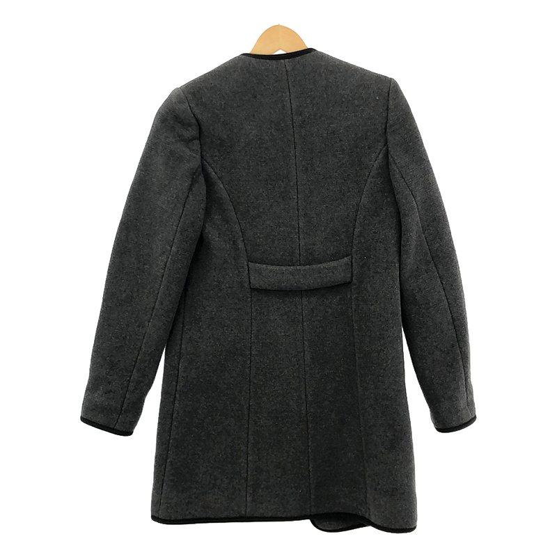 CARVEN / カルヴェン | ノーカラー ダッフルコート | 36 | グレー 