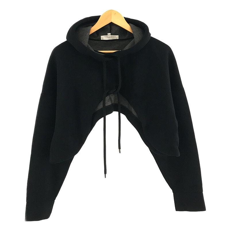 【美品】 ENFOLD / エンフォルド | CUT AND SEWN カーブクロップドフーディPARKA パーカー | 38 | ブラック |  レディース :09dr93bbvzzo:KLD ヤフーショッピング店 - 通販 - Yahoo!ショッピング