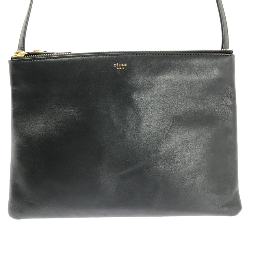 CELINE（セリーヌ） トリオ レザー ロゴ ショルダーバッグ : KLD