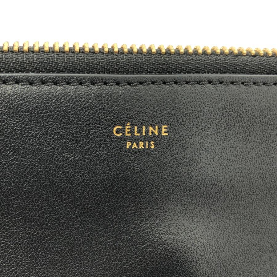CELINE（セリーヌ） トリオ レザー ロゴ ショルダーバッグ : KLD